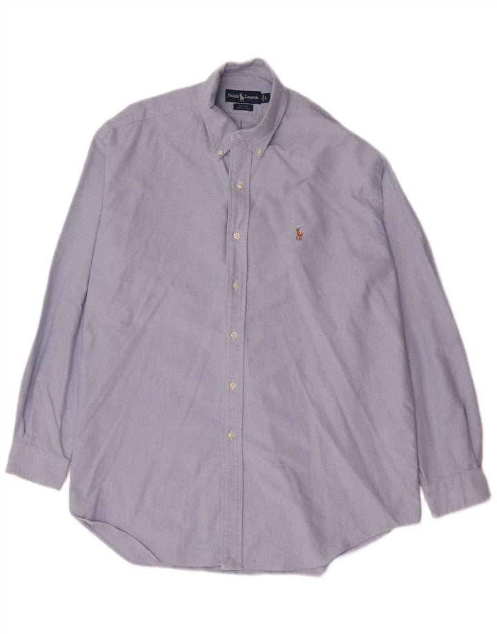 Ralph Lauren Mens Blake Shirt Large Blue Cotton