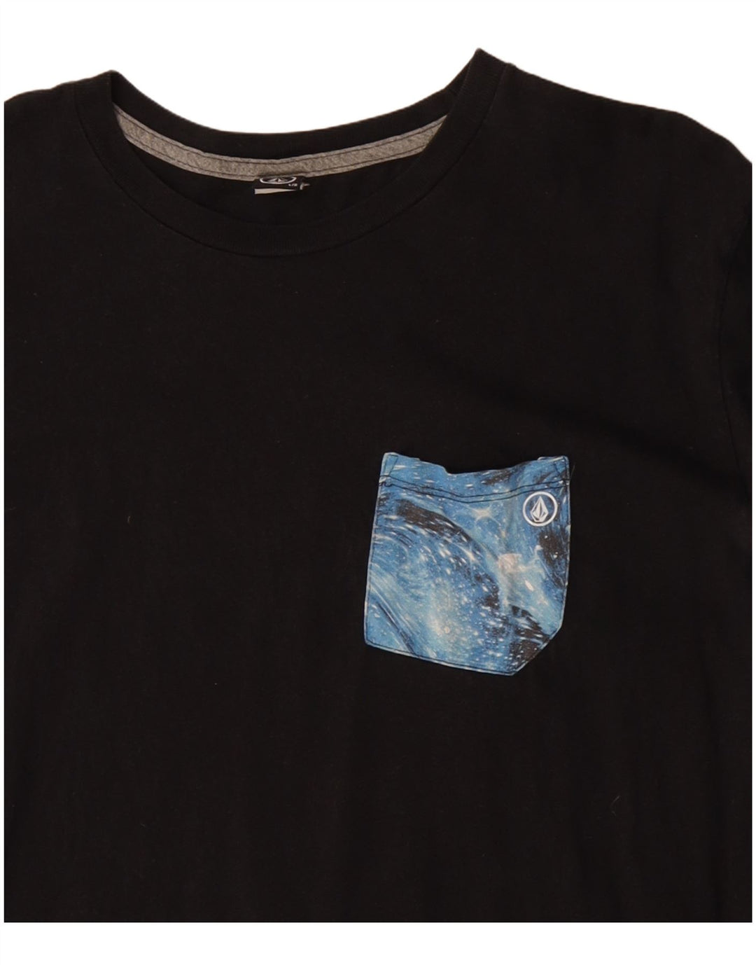 Volcom Womens Graphic T-Shirt Top UK 16 Large Black Cotton