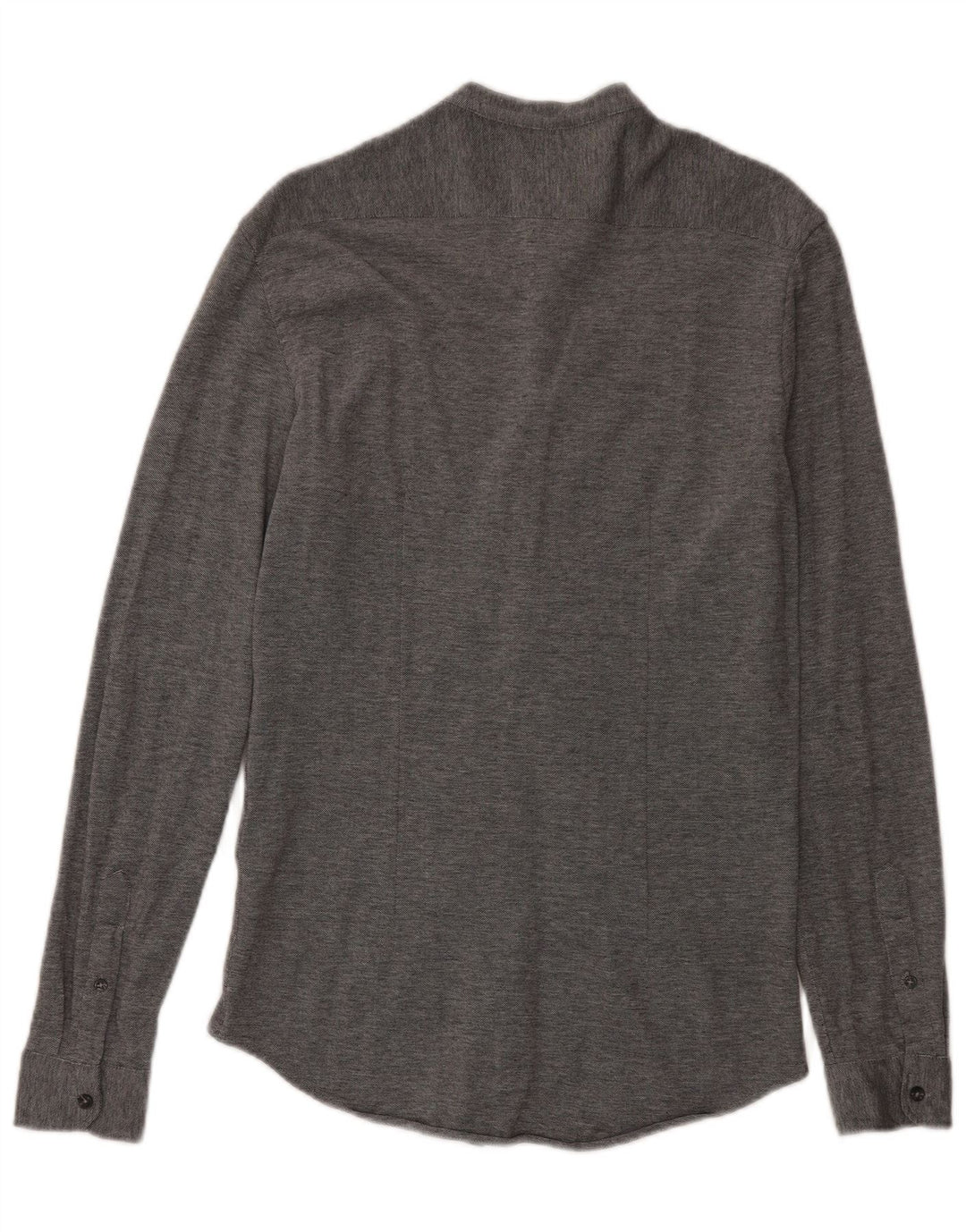 Zara Mens Slim Fit Shirt Medium Grey Cotton