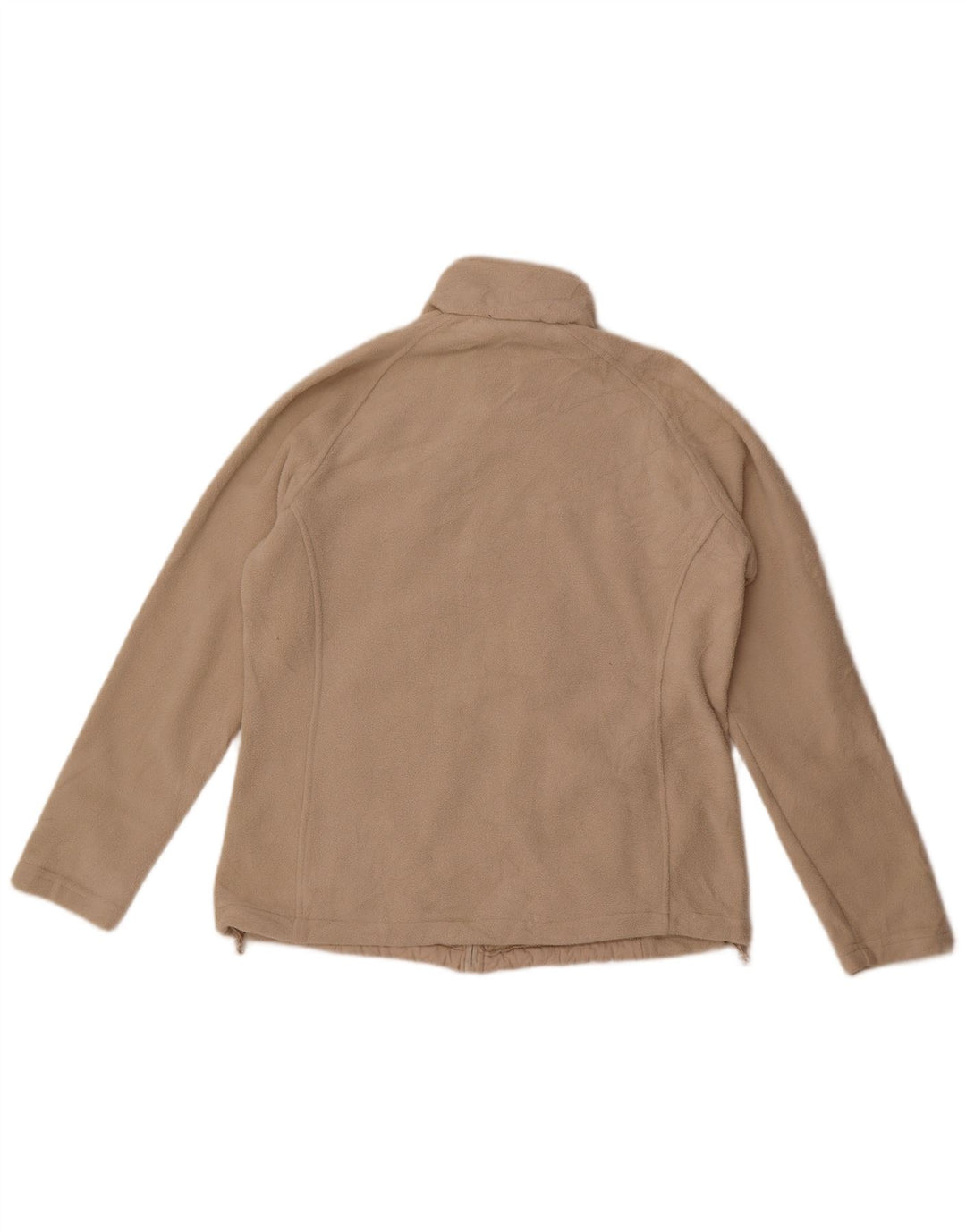 New Balance Womens Fleece Jacket UK 16 Large Beige Polyester