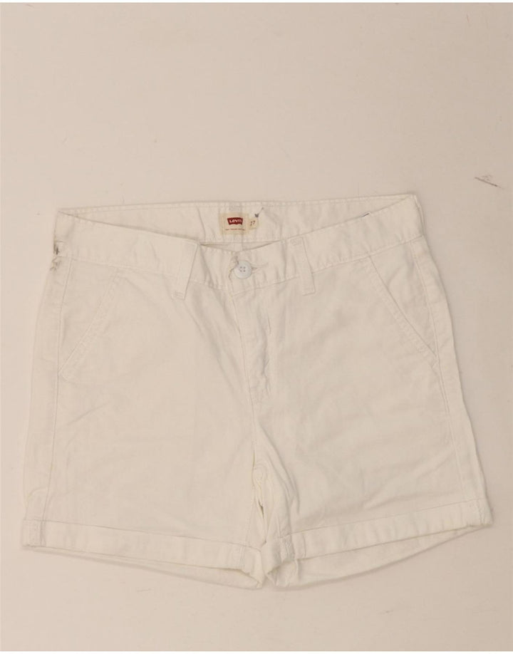 LEVI'S Womens Chino Shorts W27 Small White Cotton Vintage Levi's and Second-Hand Levi's from Messina Hembry 