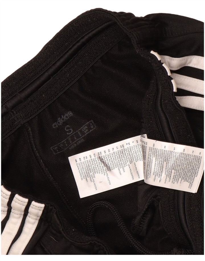 Adidas Mens Tracksuit Trousers Small Black Polyester