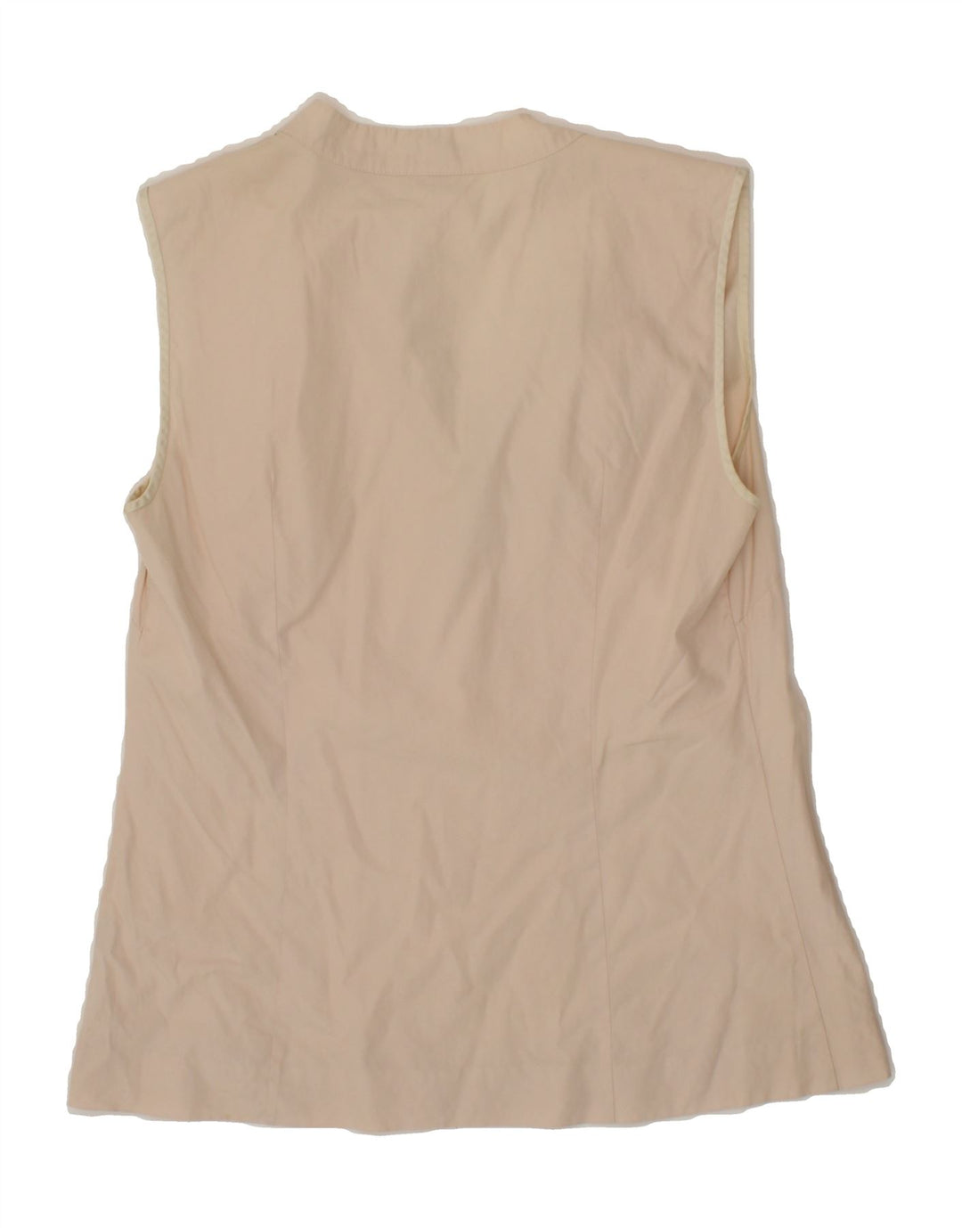 J. CREW Womens Sleeveless Blouse Top US 4 Small Beige Cotton Vintage J. Crew and Second-Hand J. Crew from Messina Hembry 