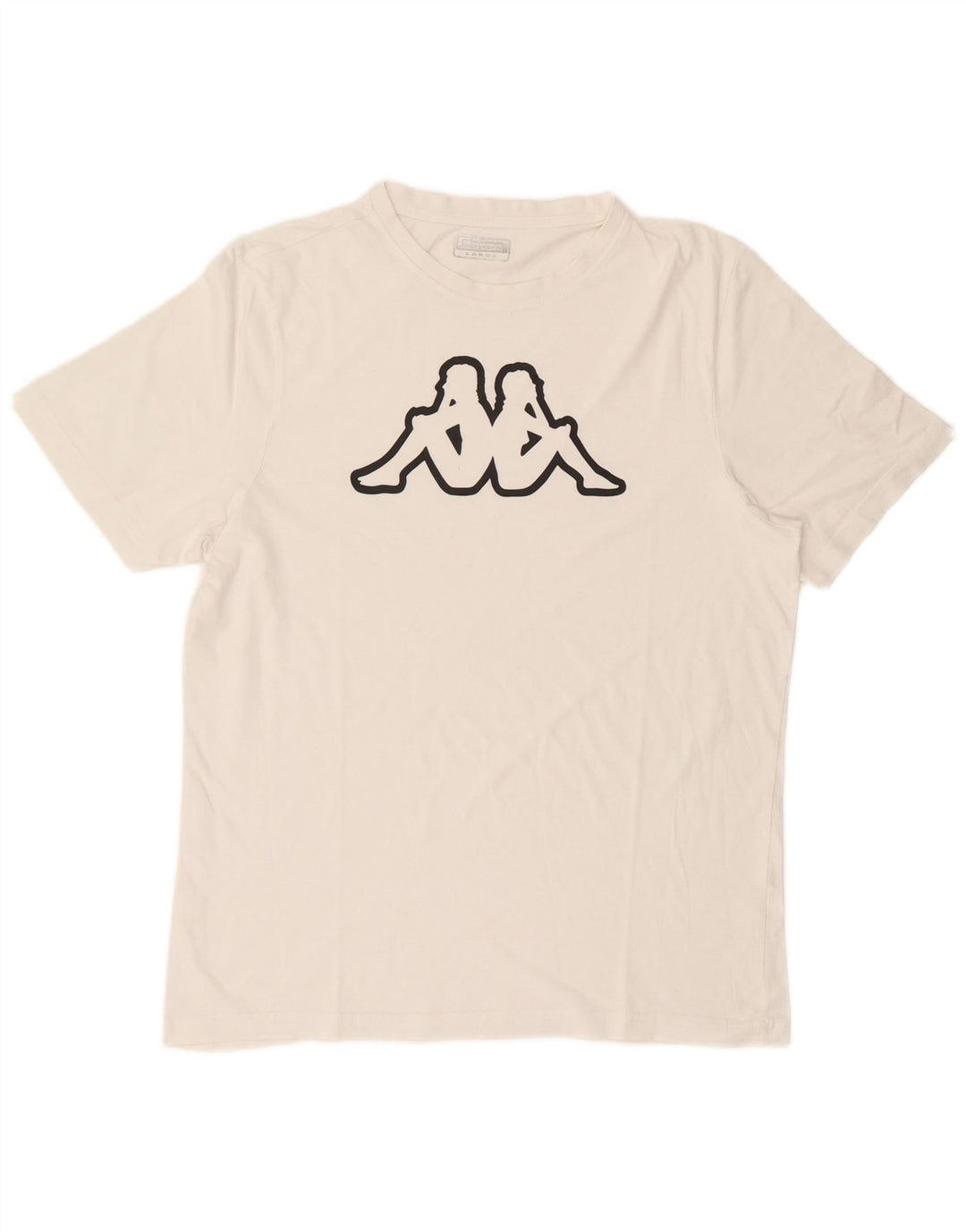 Kappa Mens Graphic T-Shirt Top Large White