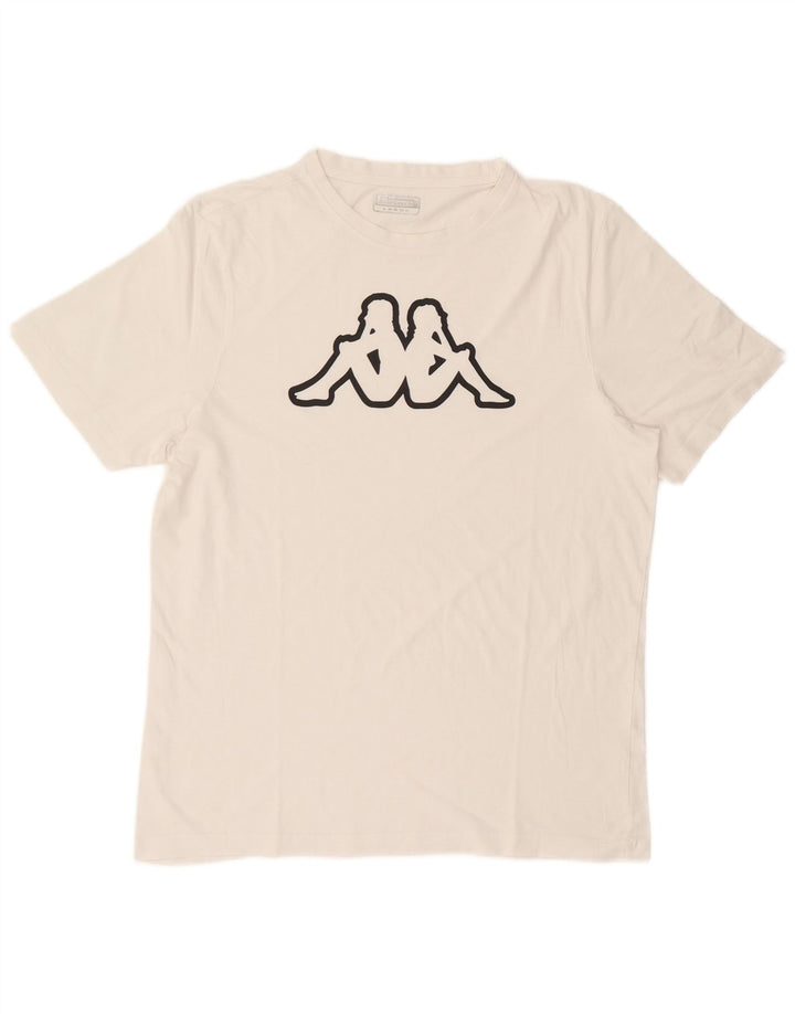 Kappa Mens Graphic T-Shirt Top Large White
