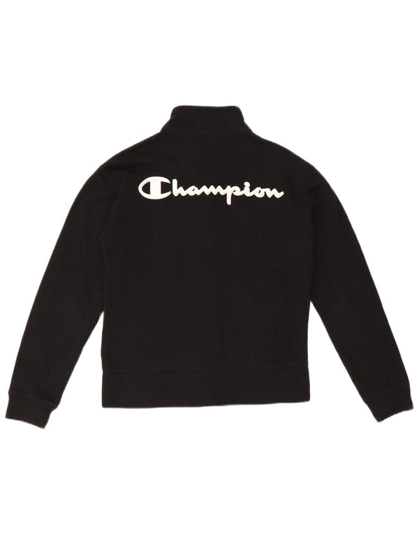 Champion Boys Graphic Tracksuit Top Jacket 11-12 Years Large Black