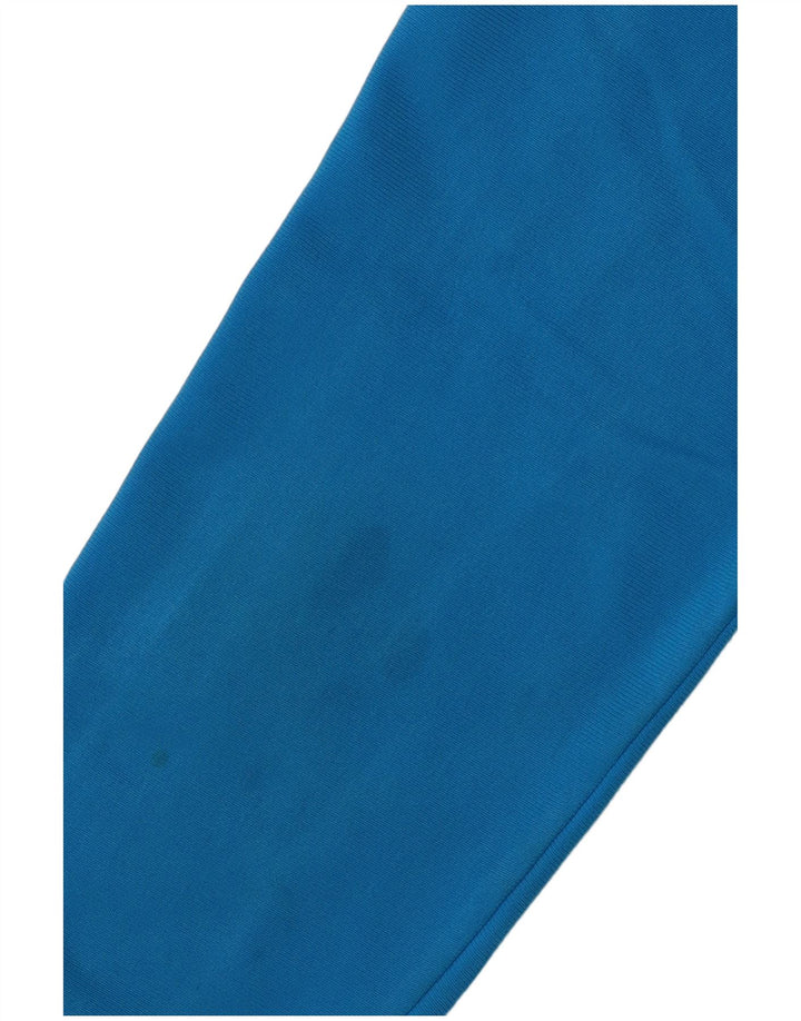 Adidas Womens Graphic Tracksuit Top Jacket EU 36 Small Blue Polyester