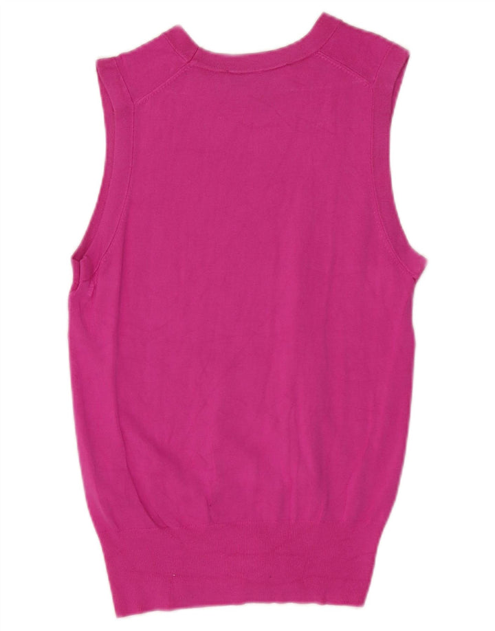Zara Womens Vest Tank Top UK 8 Small Pink