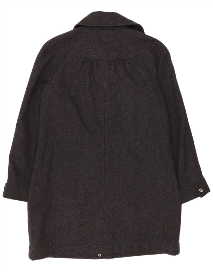 Laura Ashley Womens Overcoat UK 8 Small Grey Wool