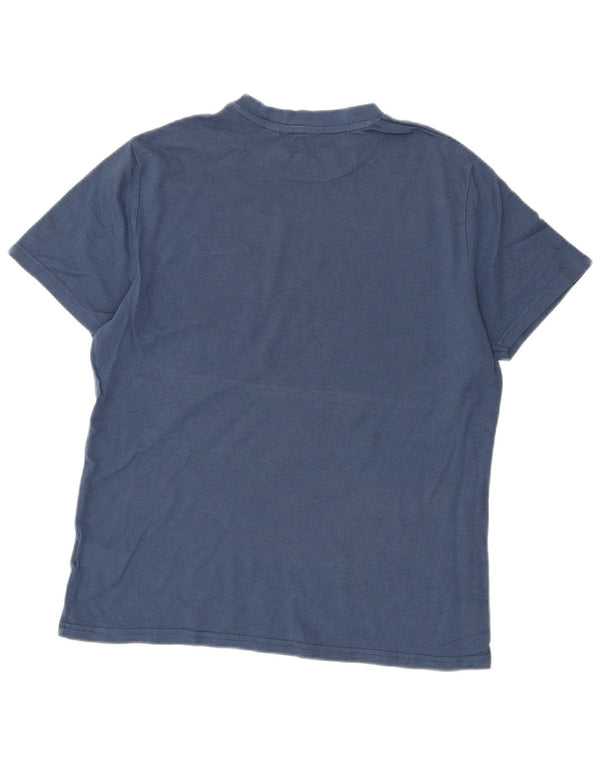 Ben Sherman Mens T-Shirt Top Medium Navy Blue Cotton
