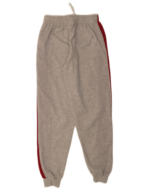 Vintage Womens Graphic Tracksuit Trousers Joggers UK 6 XS Grey Colourblock