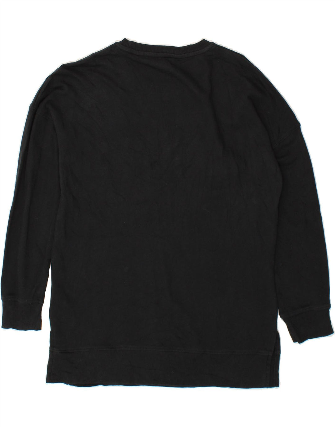 TOMMY HILFIGER Womens Oversized Sweatshirt Jumper UK 10 Small Black Vintage Tommy Hilfiger and Second-Hand Tommy Hilfiger from Messina Hembry 