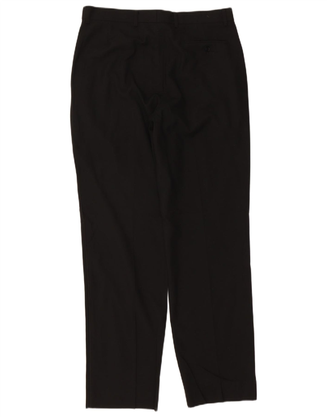 Marks & Spencer Mens Tapered Chino Trousers W34 L33 Black Polyester