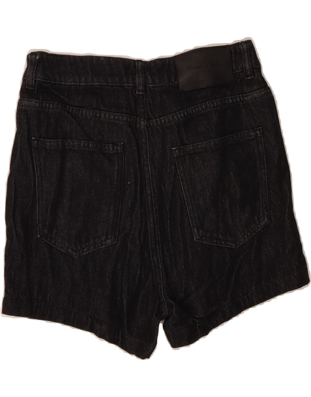 MASSIMO DUTTI Womens Denim Shorts EU 36 Small W28 Black Cotton Vintage Massimo Dutti and Second-Hand Massimo Dutti from Messina Hembry 