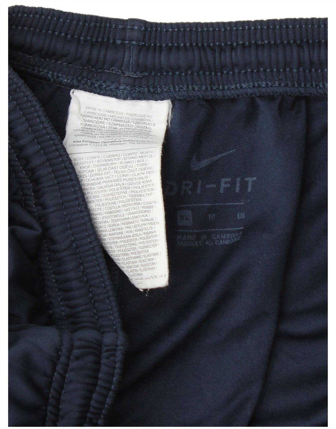Nike Mens Dri Fit Tracksuit Trousers XL  Navy Blue Polyester