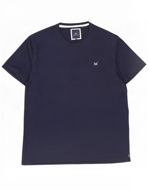 Crew Clothing Mens T-Shirt Top 2XL Navy Blue Cotton