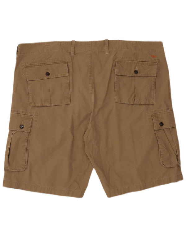 DOCKERS Mens Cargo Shorts W42 2XL Beige Cotton