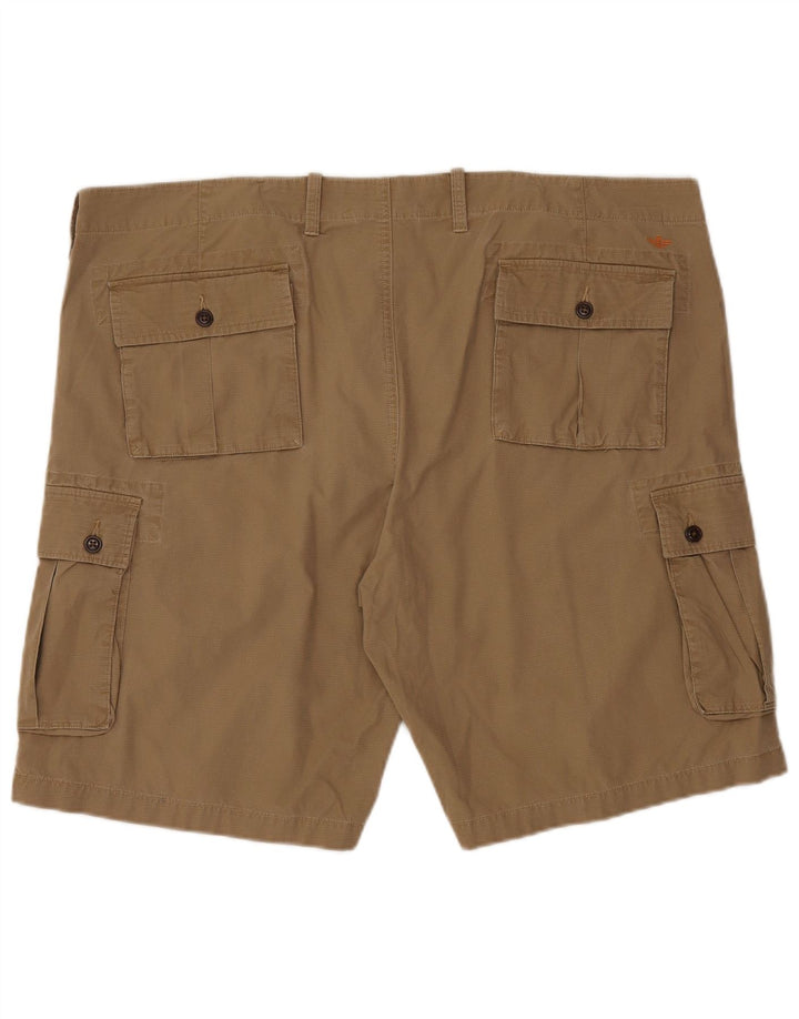 DOCKERS Mens Cargo Shorts W42 2XL Beige Cotton