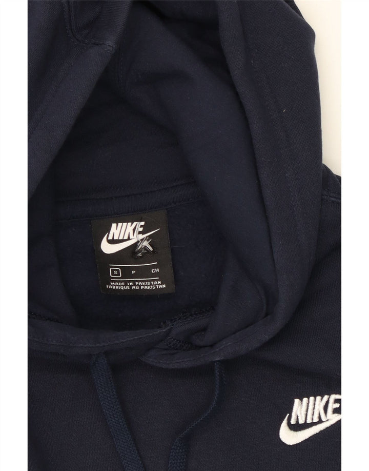 NIKE Mens Hoodie Jumper Small Navy Blue Cotton Vintage Nike and Second-Hand Nike from Messina Hembry 