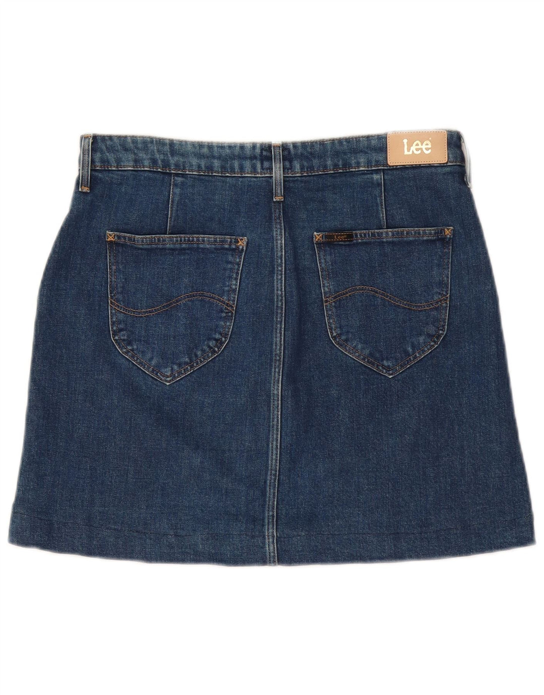 LEE Womens Mini Denim Skirt W29 Medium Blue Cotton