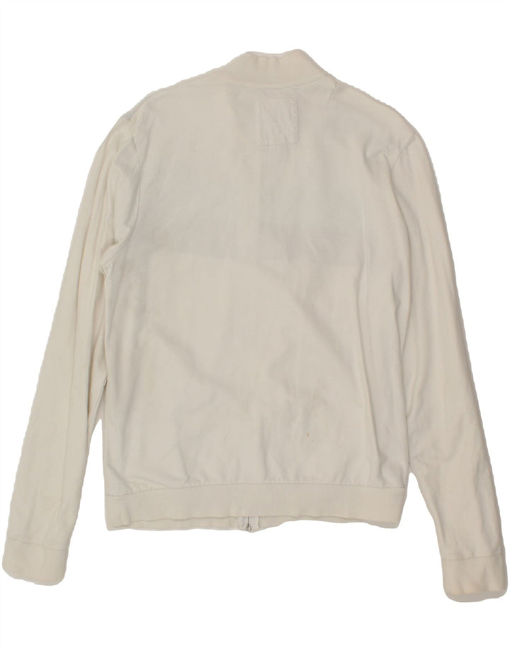 GUESS Mens Tracksuit Top Jacket Medium White Colourblock Cotton Vintage Guess and Second-Hand Guess from Messina Hembry 