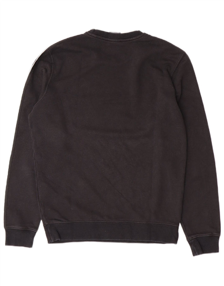 Champion Mens Graphic Sweatshirt Jumper Small Black Cotton