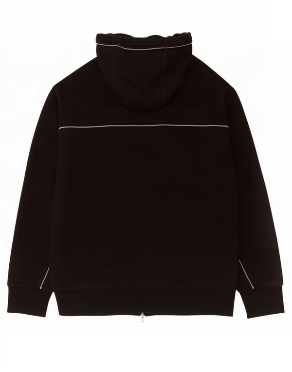 Hugo Boss Mens Zip Hoodie Sweater 2XL Black Cotton