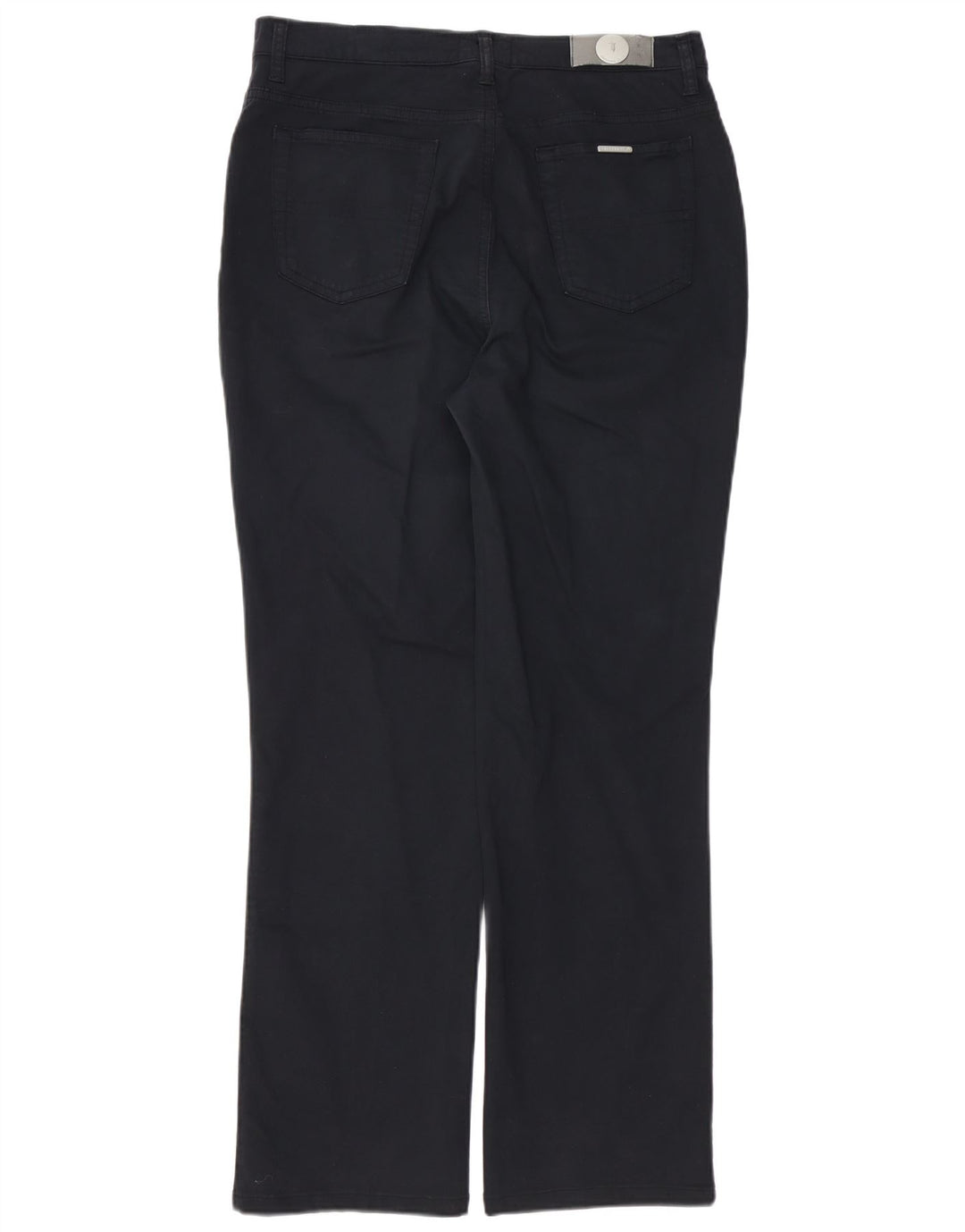 TRUSSARDI Womens Tapered Casual Trousers W34 L30  Black Cotton