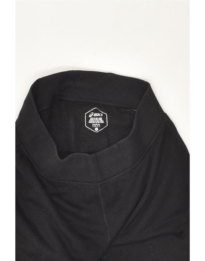ASICS Womens Graphic Tracksuit Trousers UK 8 Small Black | Vintage Asics | Thrift | Second-Hand Asics | Used Clothing | Messina Hembry 