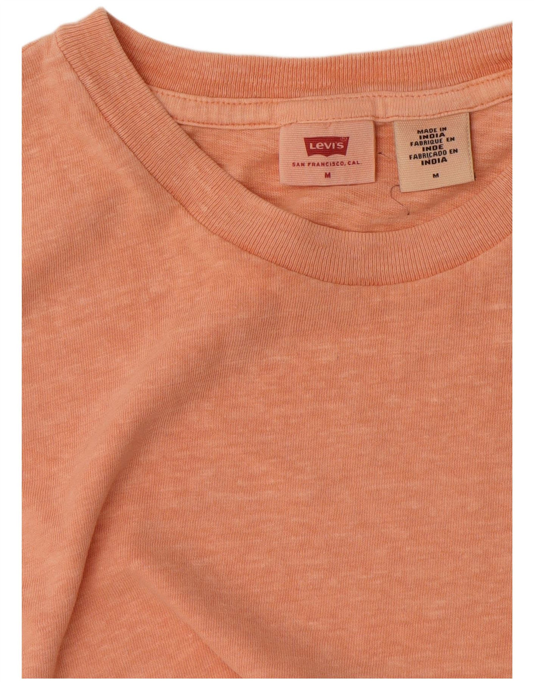 LEVI'S Womens T-Shirt Top UK 14 Medium Orange