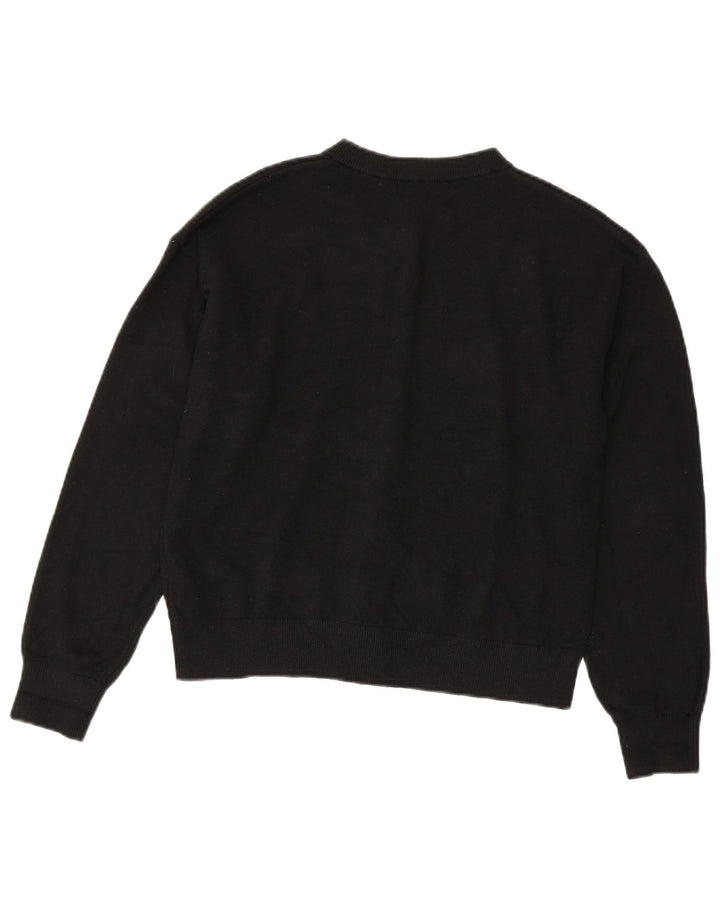 Marks & Spencer Womens Cardigan Sweater UK 14 Medium Black Polyester
