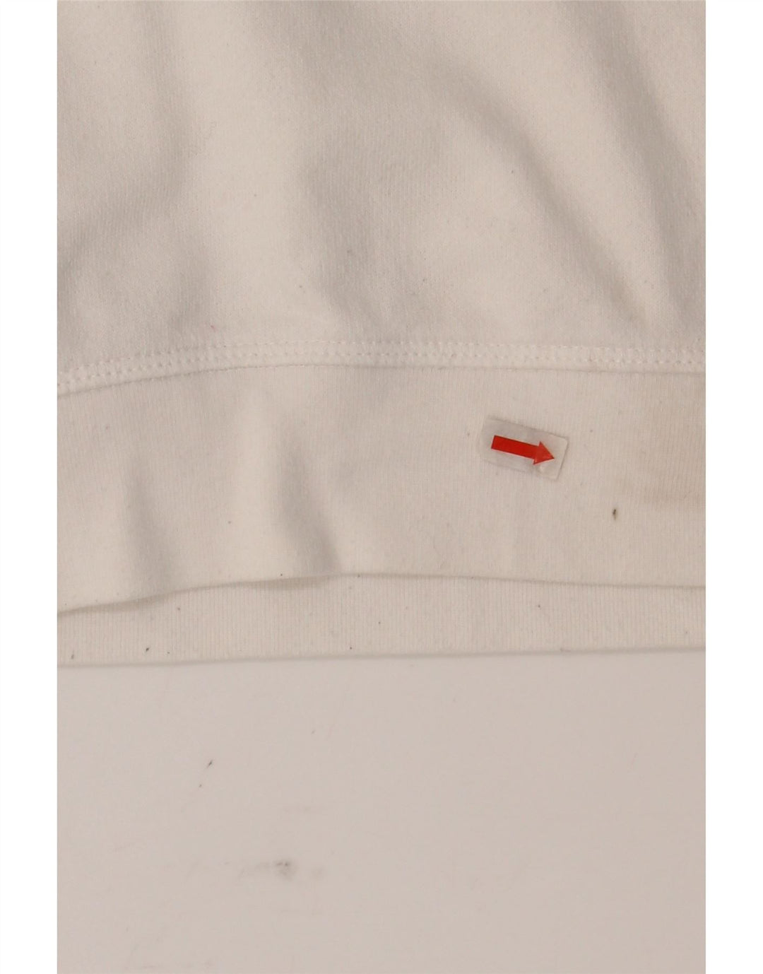 LEVI'S Womens Oversized Graphic Sweatshirt Jumper UK 10 Small White Cotton Vintage Levi's and Second-Hand Levi's from Messina Hembry 