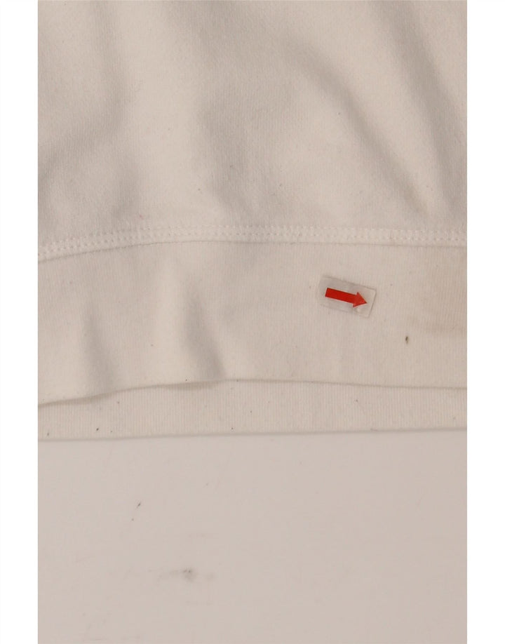 LEVI'S Womens Oversized Graphic Sweatshirt Jumper UK 10 Small White Cotton Vintage Levi's and Second-Hand Levi's from Messina Hembry 