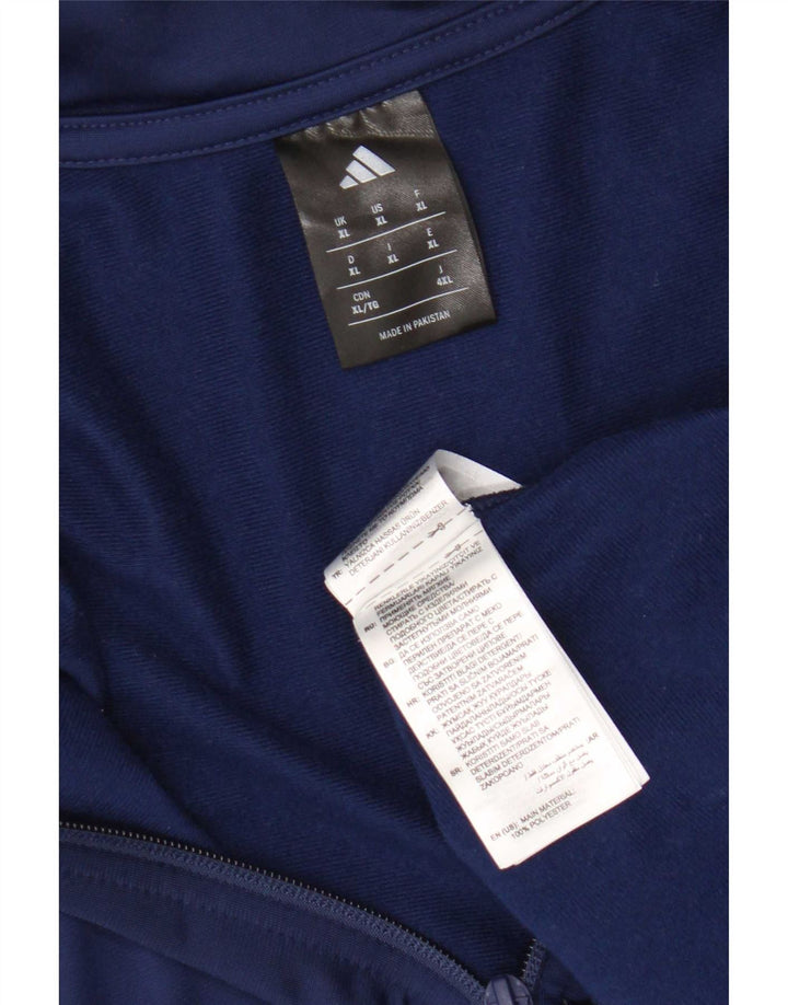 Adidas Mens Tracksuit Top Jacket XL Navy Blue Polyester