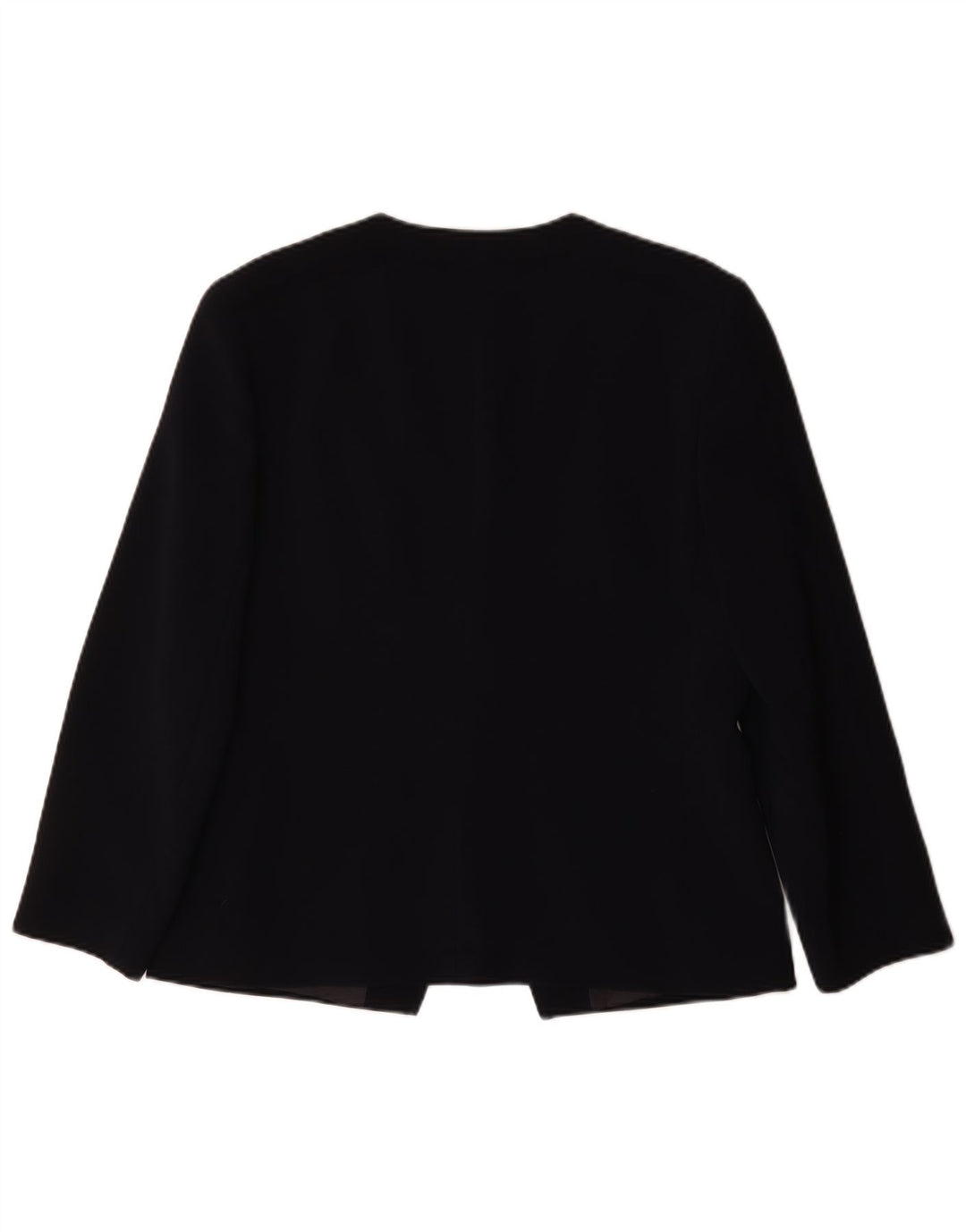 Krizia Poi Womens Blazer Jacket IT 48 XL Navy Blue Polyethylene