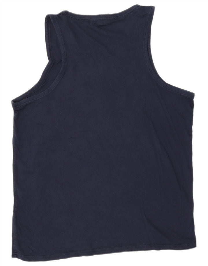 Superdry Mens Vest Top 3XL Navy Blue Cotton