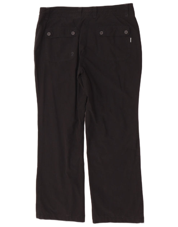 Rohan Womens Straight Chino Trousers UK 14 Large W34 L29 Black Polyester