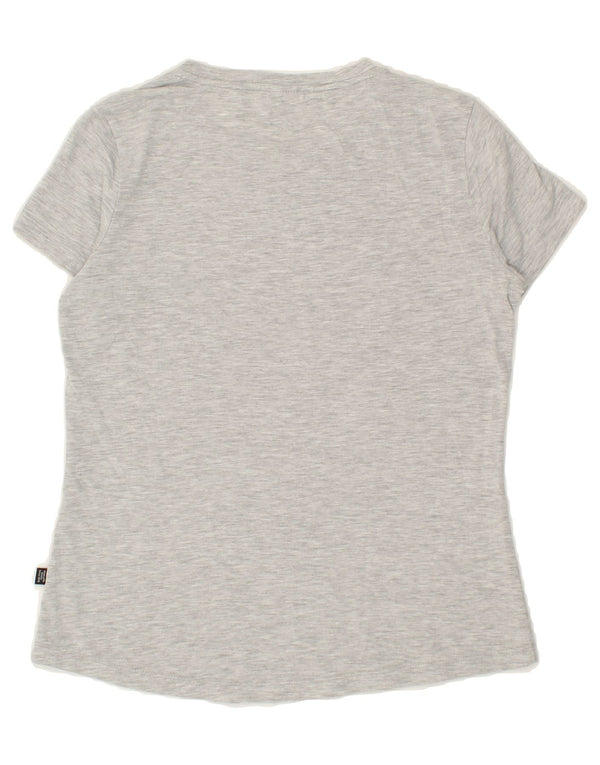 PUMA Womens Graphic T-Shirt Top UK 12 Medium Grey