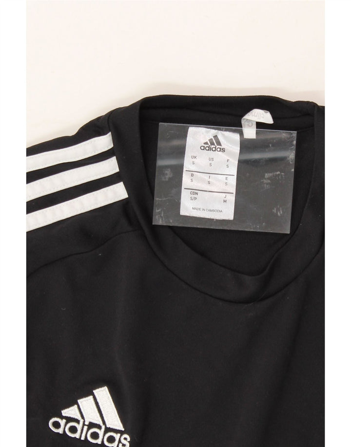 ADIDAS Mens Climalite T-Shirt Top Small Black Colourblock Polyester Vintage Adidas and Second-Hand Adidas from Messina Hembry 