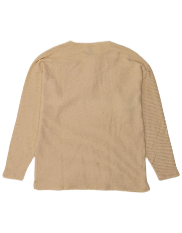 Levi's Mens Top Long Sleeve Large Beige Cotton