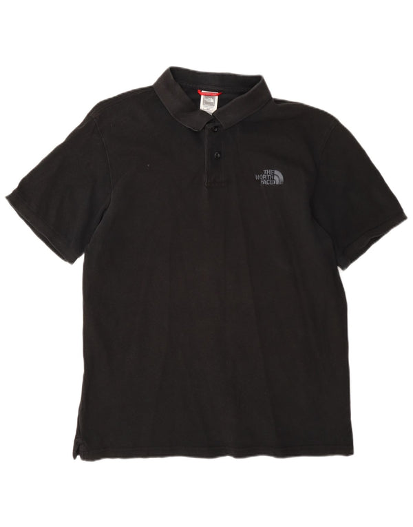 The North Face Mens Polo Shirt Medium Black Cotton