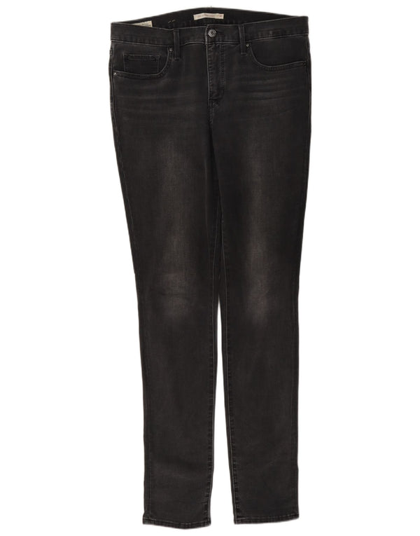 Levi's Womens 311 Shaping Skinny Jeans W31 L34 Grey Cotton