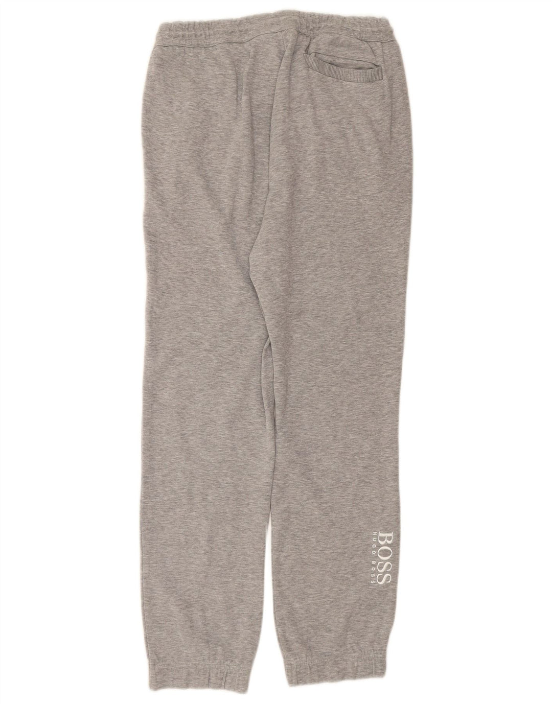 HUGO BOSS Mens Tracksuit Trousers Joggers Large Grey Flecked Cotton