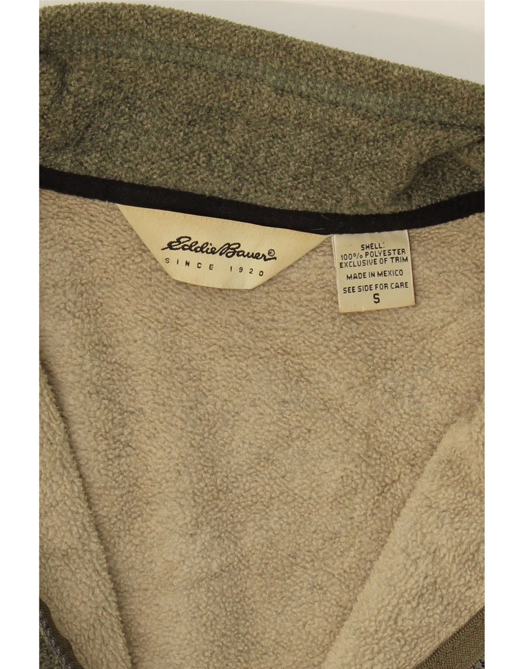 EDDIE BAUER Mens Fleece Jacket UK 36 Small Grey Polyester Vintage Eddie Bauer and Second-Hand Eddie Bauer from Messina Hembry 