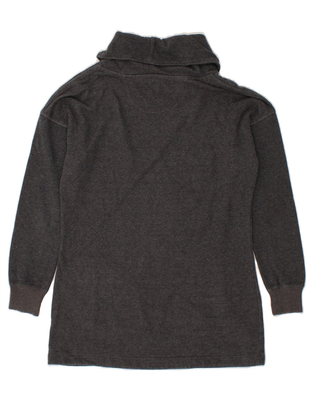 CHAMPION Womens Longline Roll Neck Top Long Sleeve UK 14 Medium Grey Vintage Champion and Second-Hand Champion from Messina Hembry 