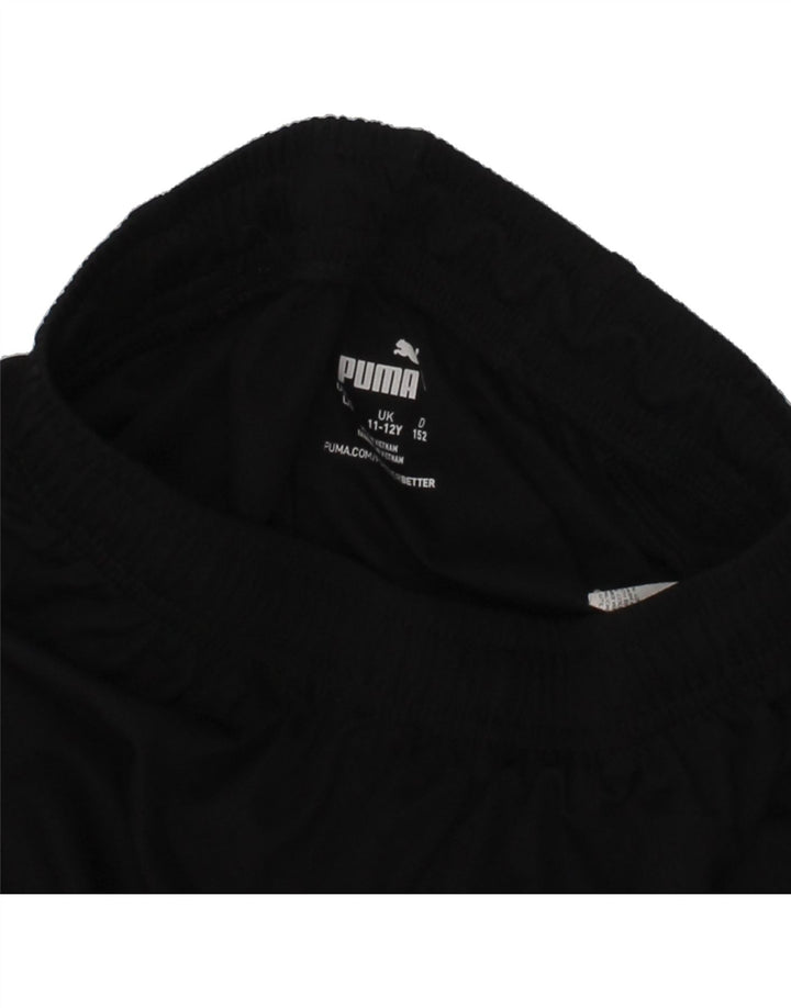 PUMA Boys Graphic Sport Shorts 11-12 Years Navy Blue Polyester Vintage Puma and Second-Hand Puma from Messina Hembry 