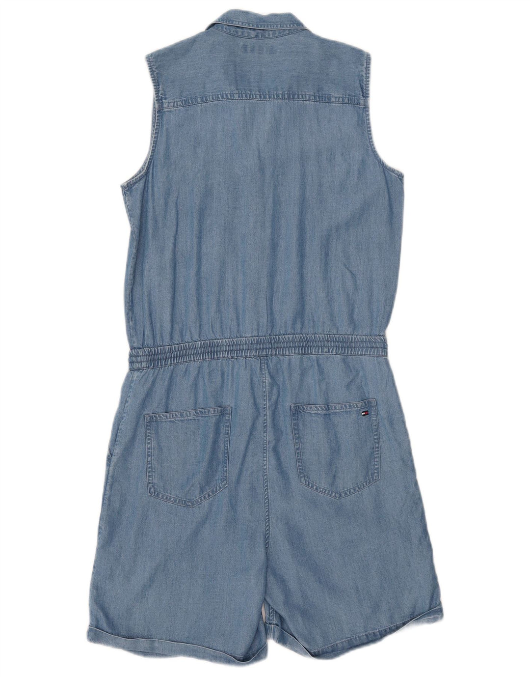 TOMMY HILFIGER Girls Sleeveless Denim Playsuit 14-15 Years  Blue
