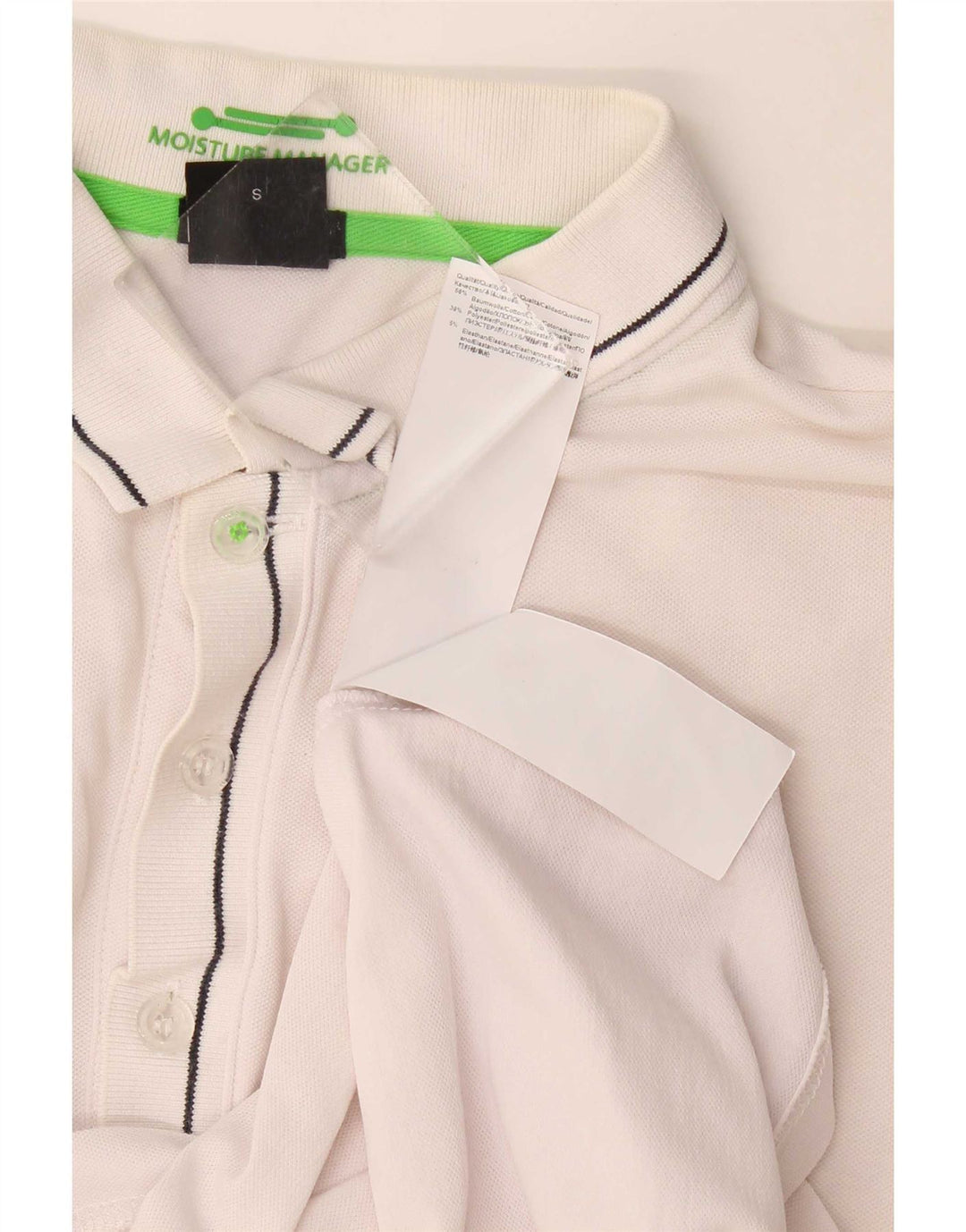 Hugo Boss Mens Polo Shirt Small White Cotton