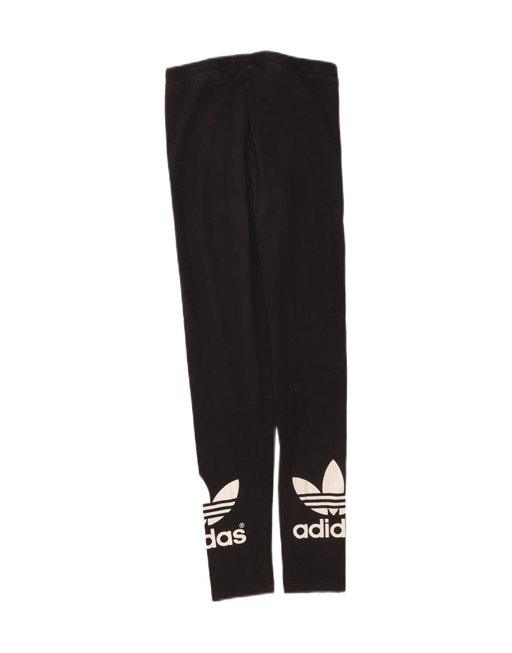 Adidas Womens Graphic Leggings UK 8 Small Black