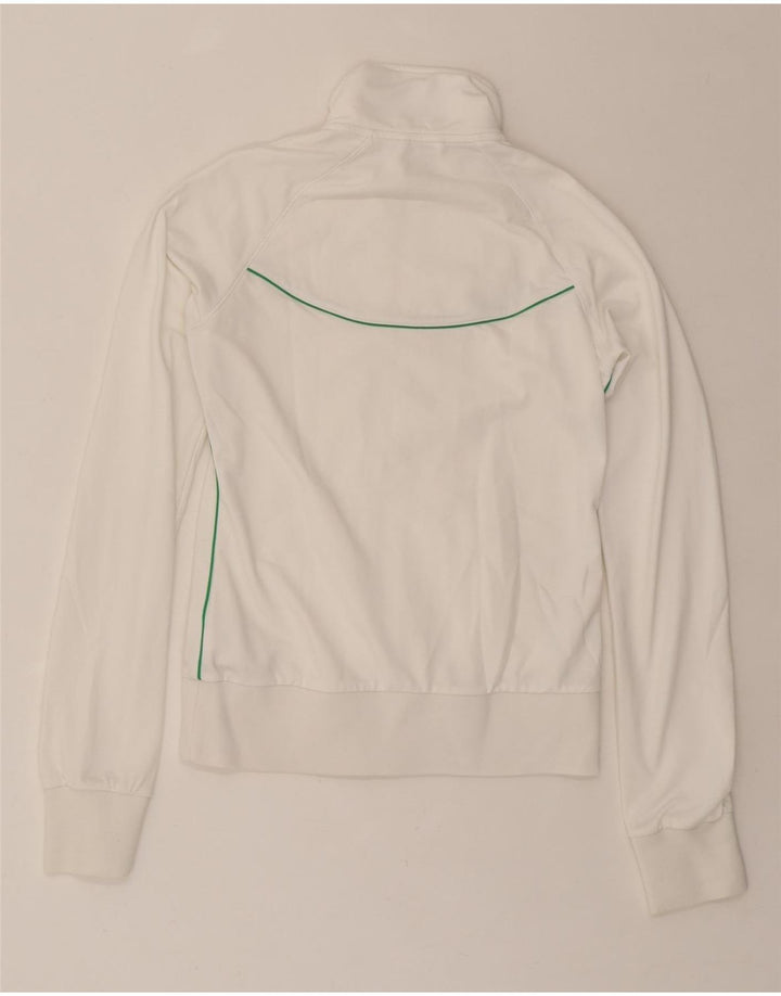 NIKE Womens Tracksuit Top Jacket UK 12 Medium White Polyester Vintage Nike and Second-Hand Nike from Messina Hembry 